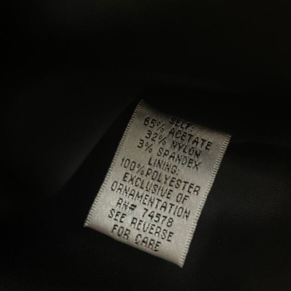 Cache XS Satin Blazer | Leopard Lining, Belted, Gold Buttons, Y2K Glam NWOT - Picture 7 of 9